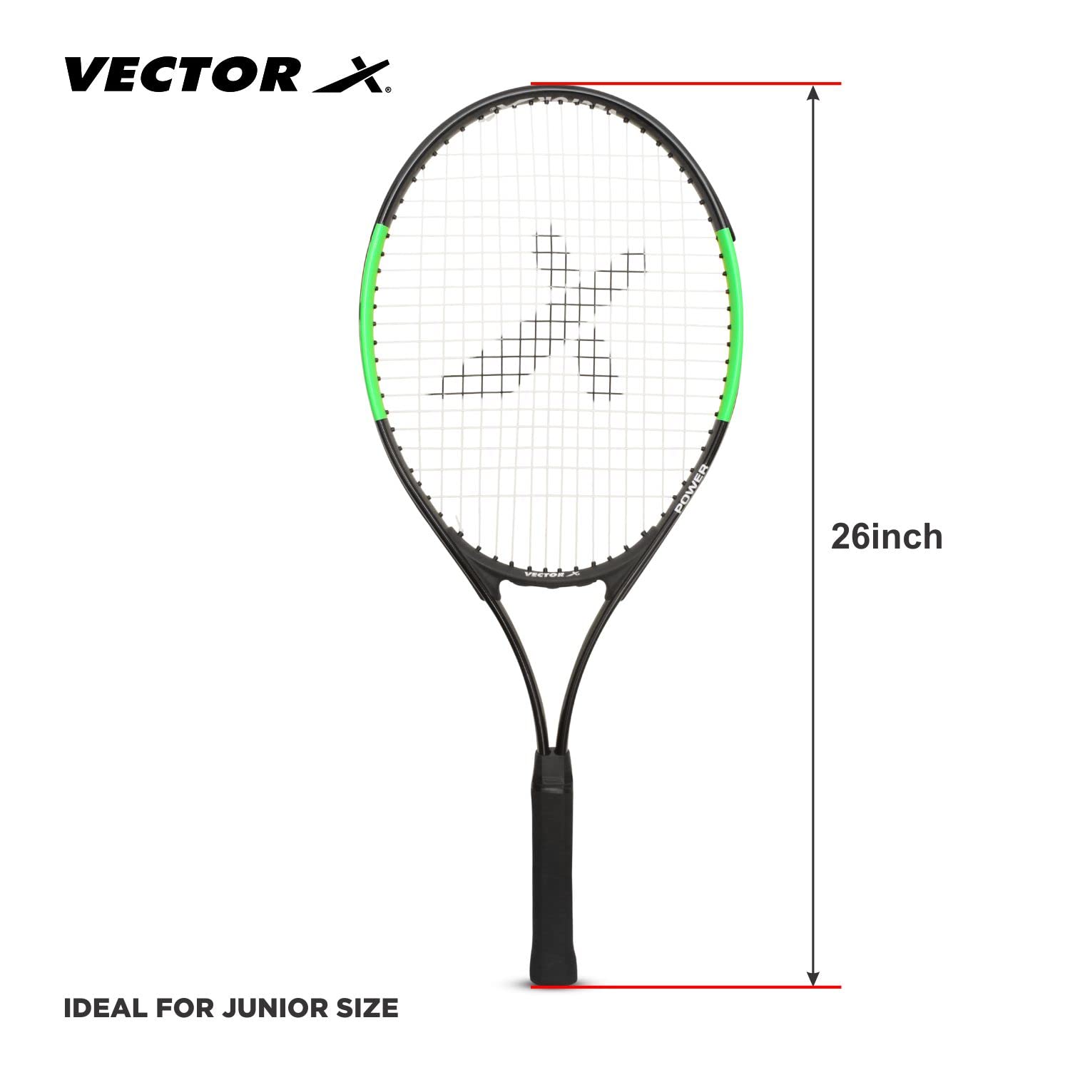 Vector X Vxt 520 Green 26 inches 3 Strung Tennis Racquet - Image 6