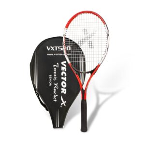 Vector X VXT-520 Strung Red Tennis Racquet (27-inch, 3/4 Cover)