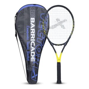 Vector X Barricade Black One Piece Composite Multicolour Full Cover Tennis Racquet