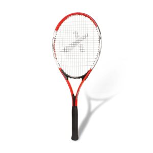 Vector X VXT-520 Strung Red & White Tennis Racquet (27-inch, Full Cover)