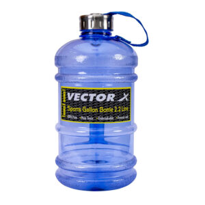Vector X Sports Water Bottle for Gym, Protein Shaker Bottle, Gallon Water Bottle (2.2 LTR) BPA-Free, Unbreakable, Freezer Safe (Blue)