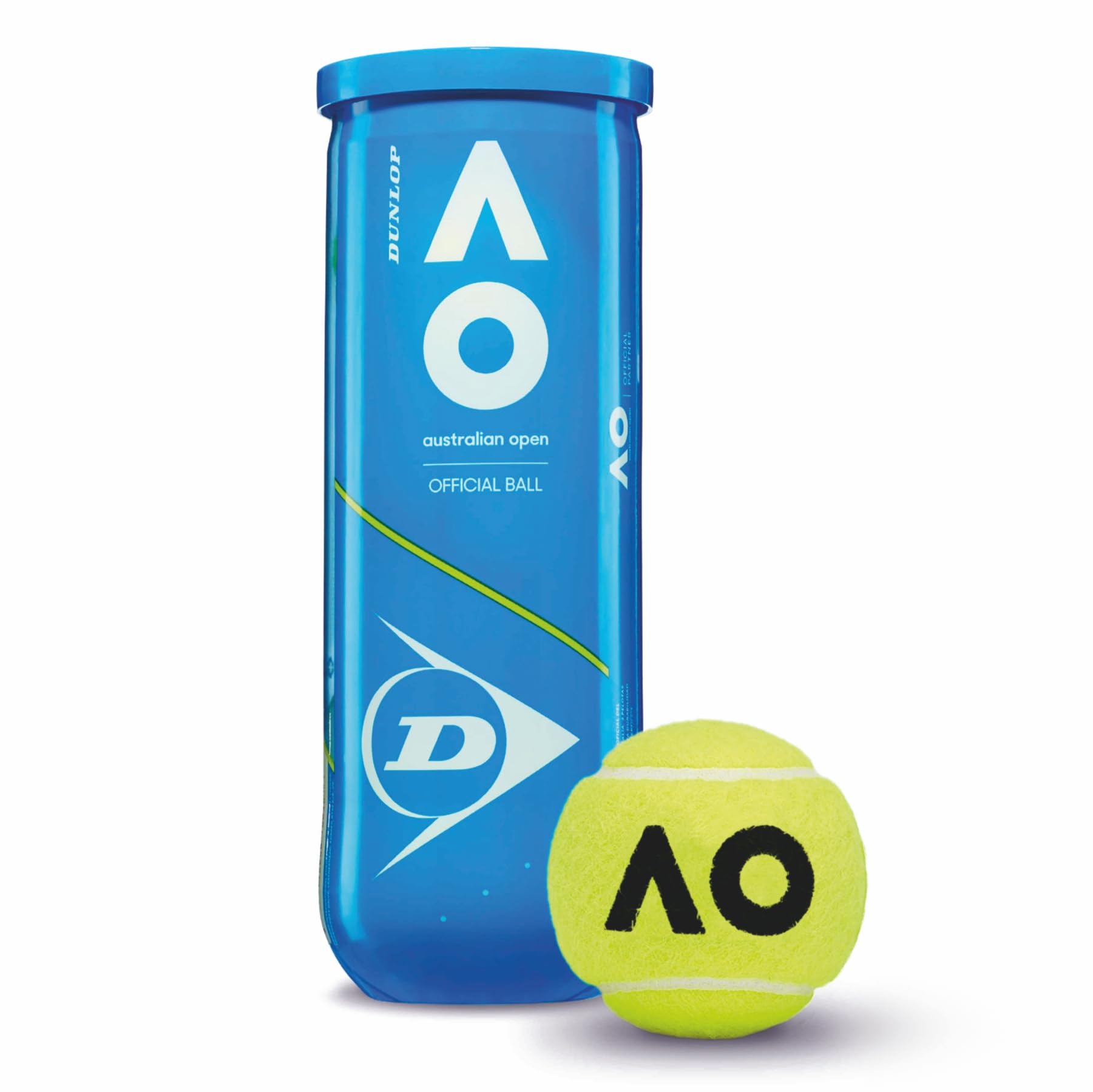 Dunlop Australian Open Tennis Ball (1 Can (3 Balls/Can), Yellow)