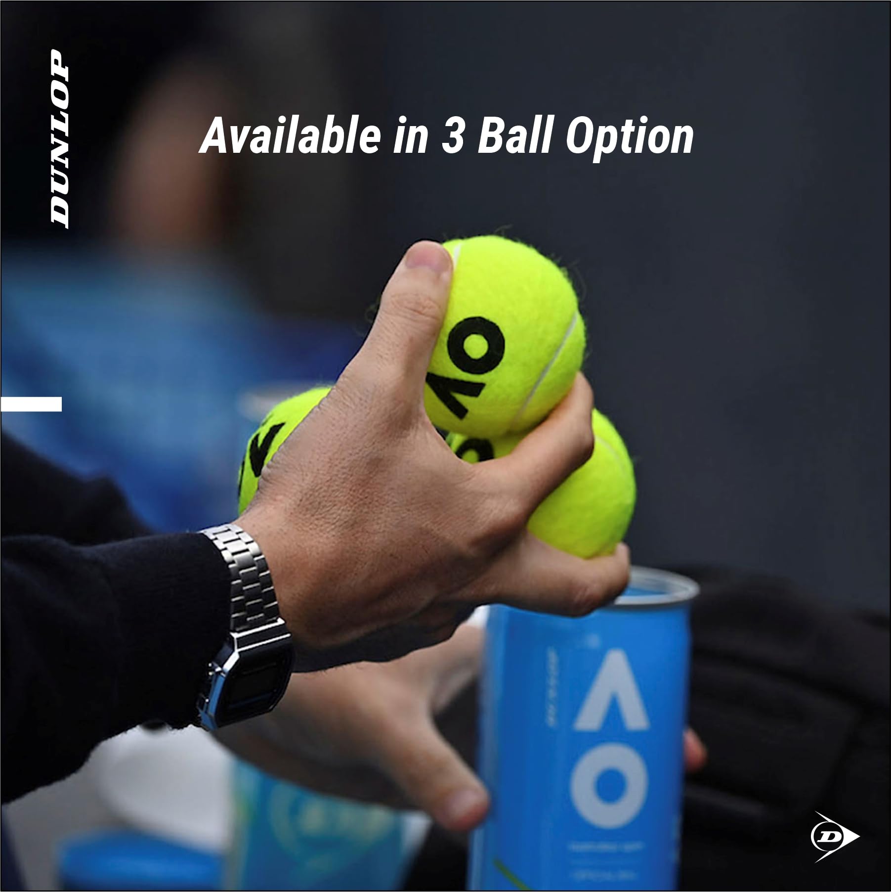 Dunlop Australian Open Tennis Ball (1 Can (3 Balls/Can), Yellow) - Image 6