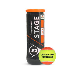 Dunlop Stage 2 Green-Orange Tennis Ball (1 Can (3 Balls/Can)